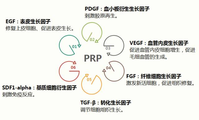 prp中富含大量的細胞生長因子,如血小板生長因子(pdgf),轉化生長